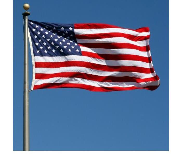 A U.S. flag 