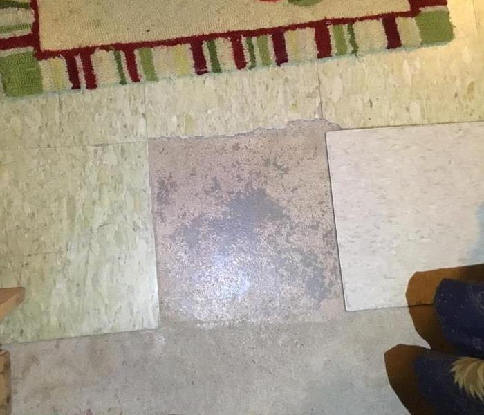 Cream color tile with asbestos 